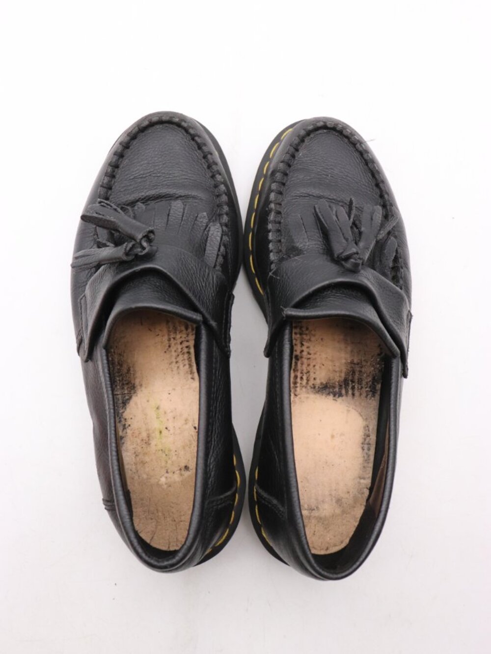 Doc Dr Martens Adrian Women's Size 9 Black Leather Tassel Loafers Slip On - Picture 7 of 9